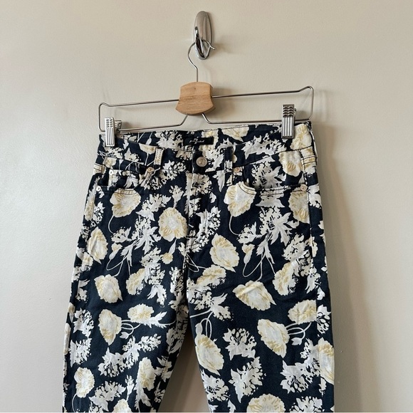 7 For All Mankind-Floral Soft Denim Jeans (Size:26) - Picture 5 of 10